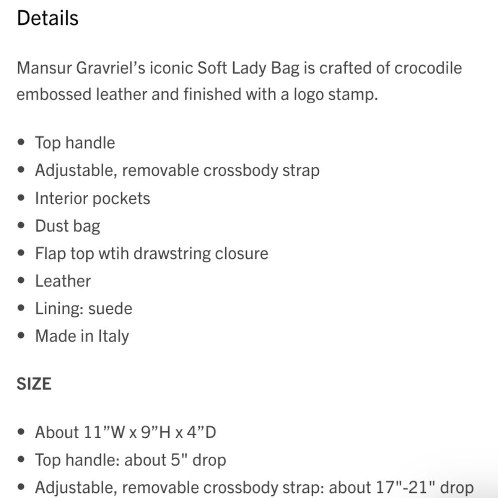 Mansur Gavriel crocodile-embossed leather bag - Picture 6 of 6